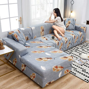 沙发套 七字型弹力全包沙发套沙发罩组合布艺简约四季可用通用 江南