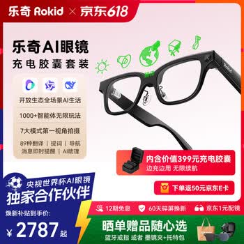 ROKID Glasses乐奇AI眼镜【充电胶囊套装】边充边用 无限续航