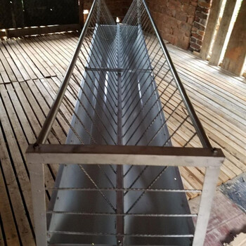 羊槽食槽 喂羊槽养羊料槽子加厚双面喂羊食槽带架子自动食槽长条养殖