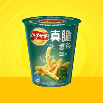 乐事（Lay's） 经典/大波浪/奇多系薯片 玉米棒40g/50g 单袋装办公室休闲零食 【临期】真脆薯条海苔味40克-8/13到期