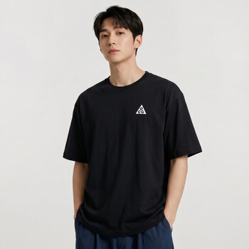 耐克（NIKE）男子夏季ACG短袖时尚透气休闲运动短袖T恤 HJ0799-010 黑色/晒图退10 L