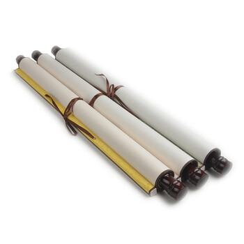 画轴卷轴宣纸中堂横幅立轴条幅书法绘画客厅挂画抖音同款 颜色随机 三