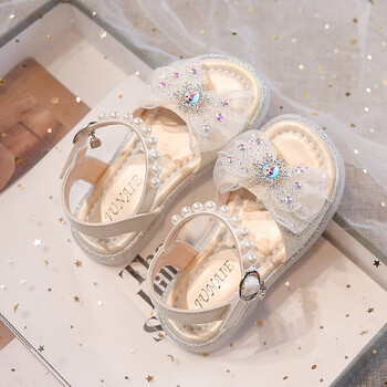 锐趣ruiqu女童凉鞋夏款水晶水钻爱莎公主鞋儿童女孩宝宝冰雪奇缘凉拖