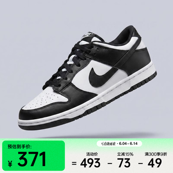 耐克（NIKE）2026年NIKE DUNK LOW (GS)儿童休闲鞋 CW1590-100 36