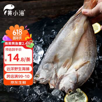 黄小渔南美黄鱼鲞 6条/2.4斤 三去大黄鱼黄花鱼生鲜 家宴送礼源头直发