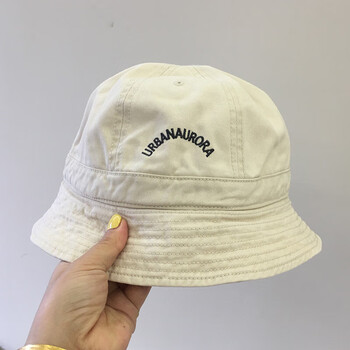 安源小子适合圆脸的渔夫帽鱼夫帽夏天女帽夏季帽子春秋初中生弯水洗做