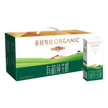 圣牧有机纯牛奶 200ml*24盒 礼盒装