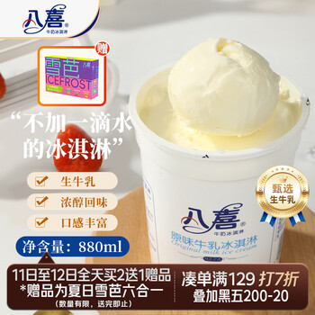 八喜冰淇淋 原味牛乳 550g(880ml)*1