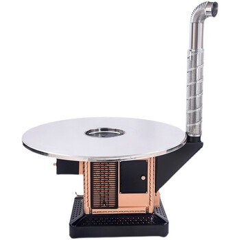 冬季柴火灶不锈钢回风炉烧煤炉子烧柴炉子农村柴火炉烤火炉烧煤柴两用