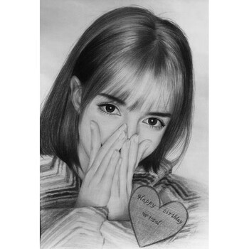 素描画像定制手绘彩铅画代画肖像画真人照片转手绘画人物画头像画