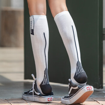 支持国货李·宁运动跑步袜男骑行压缩马拉松袜子女士长跑过膝长筒袜