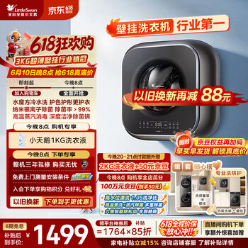 小天鹅（LittleSwan）【价保618】小海绵2.0轻享版 内衣洗衣机小型全自动家用 3KG壁挂 婴儿 超薄 TG30M60 以旧换新