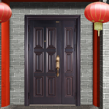 圣甲(shengjia)氟碳漆豪华别墅大门户外门安全门入户门庭院门lm-612可