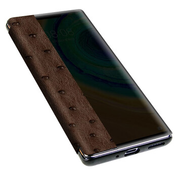 皮智能翻盖款手机套壳真皮定制 时尚大气 适用于华为mate30/30 pro