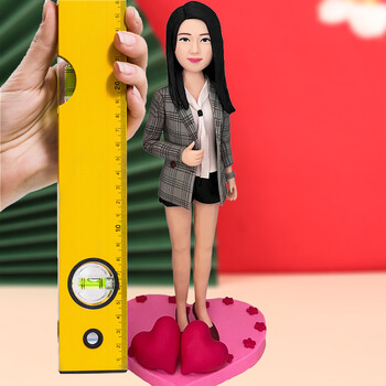 徐一茗 【26厘米】软陶人偶定制泥人真人公仔蜡像玩偶泥塑人像 diy