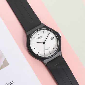 casio卡西欧mq-24简约小黑表石英表网红表学生手表男女表乔妹同款 mw