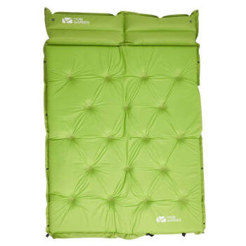 牧高笛自动充气垫户外帐篷睡垫6厘米厚单双人气垫单人加厚露营防潮垫可拼接 水瓶双人绿色(加厚6CM)