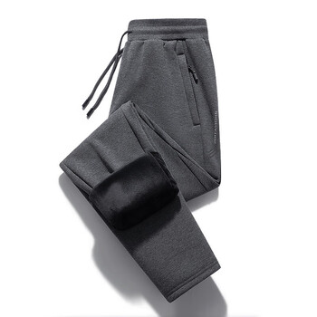 歆弗亚壕迈冬季男士休闲裤加绒裤保暖裤大码运动中老年棉裤男6818jr