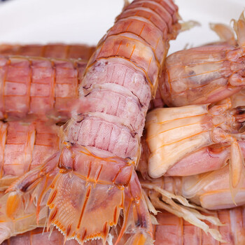 青岛皮皮虾 皮皮虾婆婆 全母带膏带黄海捕鲜活熟 冻超大虾爬虾姑濑尿