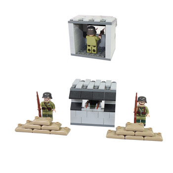 乐高(lego)军事基地堡垒场景系列哨塔特种兵小人仔积木拼装儿童玩具