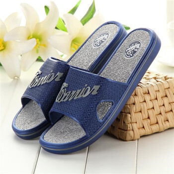 上海回力拖鞋男士夏季休闲简约平底居家休闲浴室洗澡防滑耐磨轻便