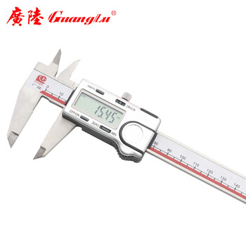 广陆guanglu 原点型 数显卡尺0-150mm 高精度 不锈钢卡尺游标卡尺 四用快显 测量工具 111-101-40