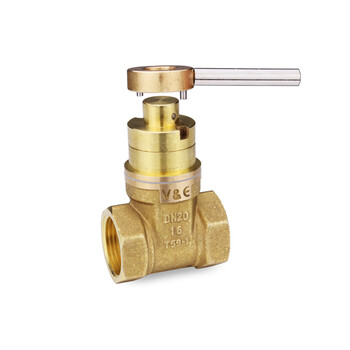 银巡适用铜闸阀水表前阀门锁闭阀磁性带锁钥匙自来水暖气阀门开关4分6