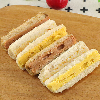 兰戈振夹心米果酥500g散装粗粮能量棒奶香蛋黄味零食休闲za 奶香味