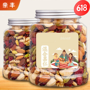 【京喜】亲丰 混合每日坚果坚果混合装休闲零食坚果零食含罐重量 【