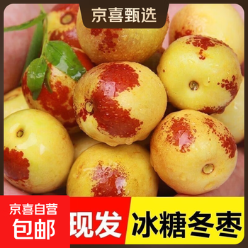 山西庙上冬枣冰糖脆甜大枣新鲜水果果园直发【多仓发货】 带箱2斤-净重1.8斤 单果8g+
