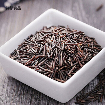 鲜有志苏必利尔湖野米加拿大1号野米454g长松针米一号黑菰米杂粮粥