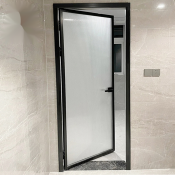 门网红铝合金16极窄边框单层黑白欧洲玻璃厕所洗手间平超白长虹玻璃单