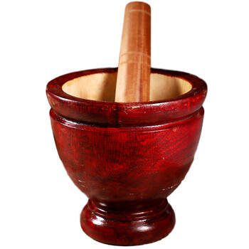 流彗舂鸡脚桶实木舂筒傣味舂鸡脚搅蒜泥蒜蓉辣椒神器手动家用商用网7