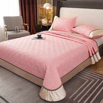 南极人(nanjiren)双面全棉夹棉床盖床单单件榻榻米纯棉加大防滑床褥