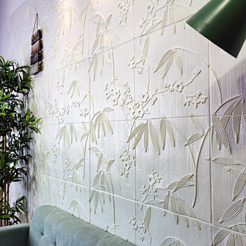 第三颗钻石古典中式3d立体墙贴客厅书房 玄关翻新自粘墙纸电视背景墙面装饰遮瑕疵瓷砖贴出租屋改造新中式木研 白色 中式花卉款十片装 5mm厚 图片价格品牌报价 京东