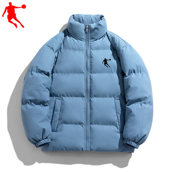 乔丹新款羽绒服男休闲运动羽绒棉服冬季加厚大童 tk2289浅蓝色 3xl