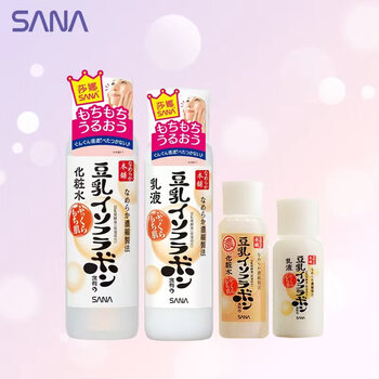 莎娜（SANA）豆乳美肤水乳经典保湿四件套（水乳正装+水乳中样）