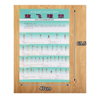 中学生三套放飞理想舞动青春广播体操图解挂图