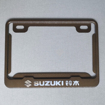 摩托车牌照框车牌架新交规踏板车加厚后车牌照架suzuki铃木铃木古铜色 图片价格品牌报价 京东