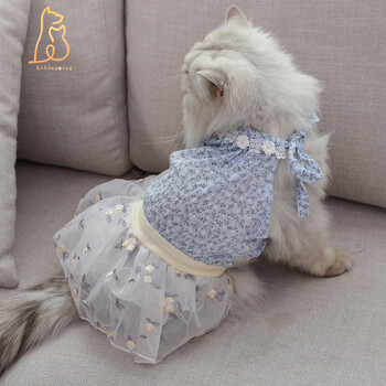 品牌猫咪衣服猫猫薄款宠物英短布偶猫小猫夏天裙幼猫可爱夏季公主裙子