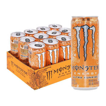 可口可乐魔爪饮料330ml罐装0糖0脂能量风味维生素功能饮料黄魔爪柑橘