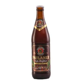 德国paulaner柏龙小麦白啤酒 原装进口宝莱纳白啤酒小麦 柏龙黑啤500