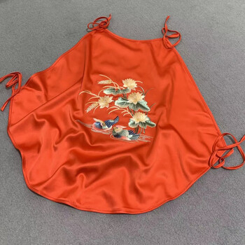 兜兜内衣 汉墨记国风刺绣苏绣真丝肚兜复古中国风内衣丝绸女式吊带