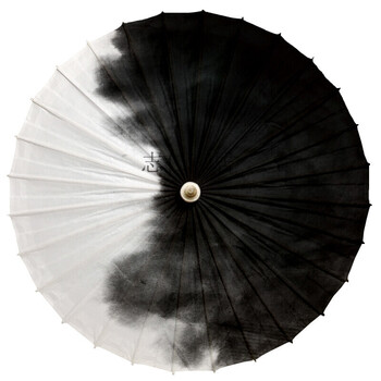 水墨油纸伞防雨防晒实用传统纯手工汉服男影视道具装饰伞国风墨3满穿