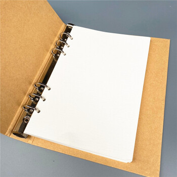 whja4b5水彩马克素描速写本复古活页本diy相册空白牛皮纸记事涂鸦本a5