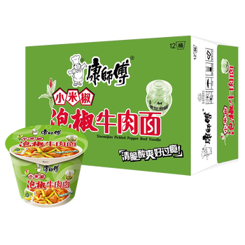 康师傅方便面经典大食桶big整箱12桶装混搭速食食品红烧牛肉泡面
