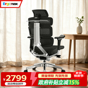 Ergomax Evolution2 PROMAX高迈思人体工学电脑椅网椅家用办公椅子电竞椅 网座版 魅力黑