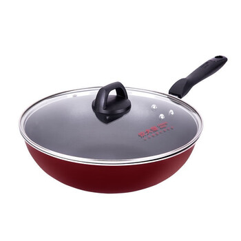 炊大皇(COOKER KING)炒锅不粘锅平底家用电磁炉燃气灶通用30cm少油烟健康炒锅Y 炒锅带盖子 30cm