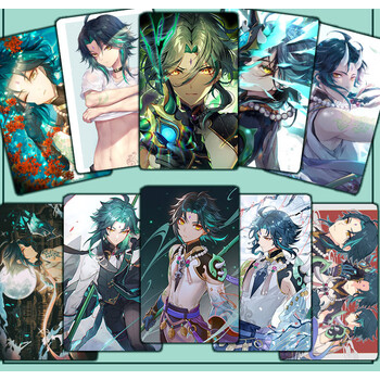 原神卡贴污原神周边提瓦特男男团万叶钟离温迪公子神里绫人饭公交卡片