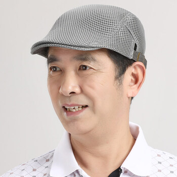 温莱蔓莎 中老年男士夏天凉帽爸爸帽子夏季礼帽遮阳帽老人太阳帽老年
